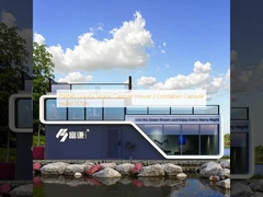 Prefab Luxury Space Capsule House / Container Capsule Hotel 11,5m