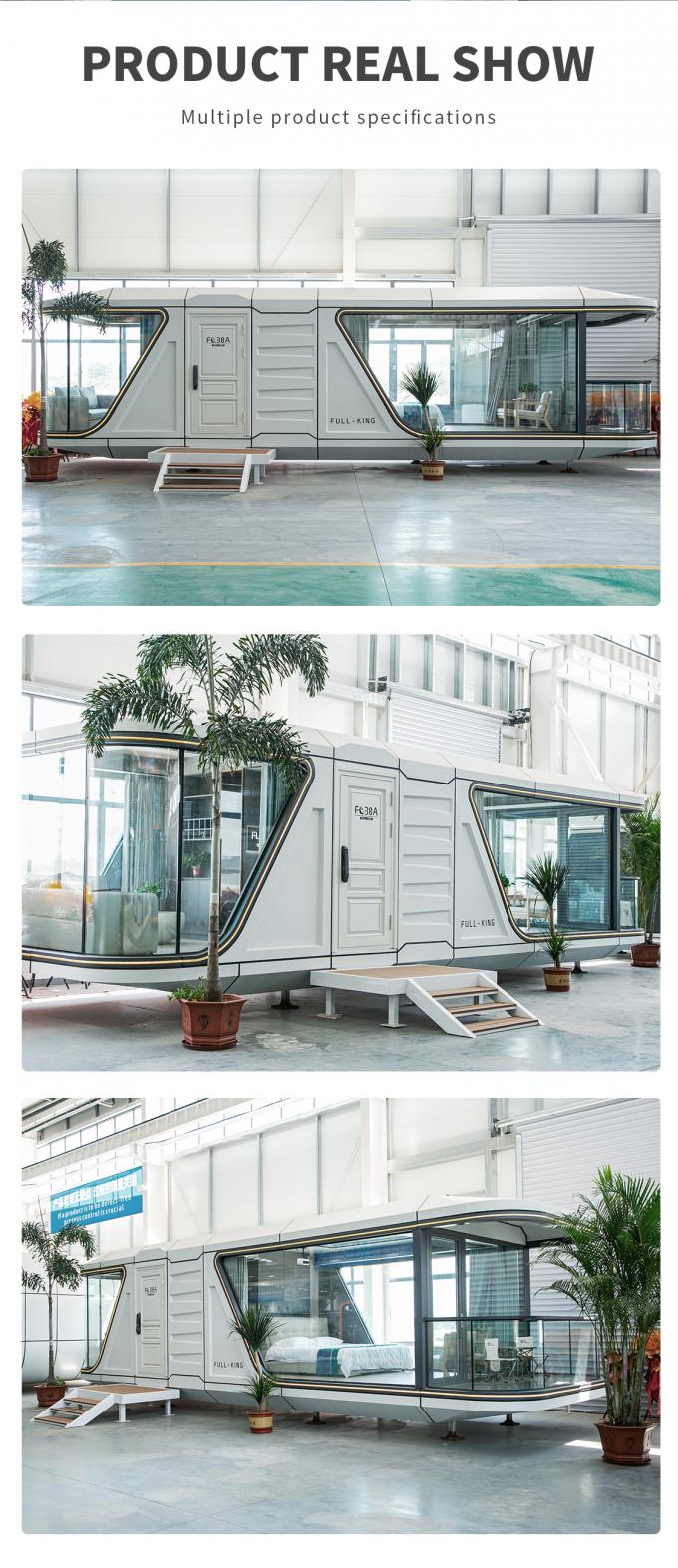 Prefabricated Galvanized Steel Frame Mobile Capsule House Space Capsule ...