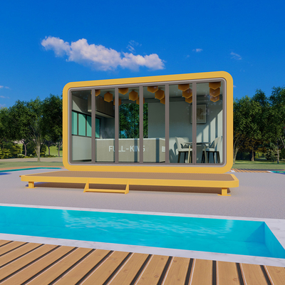 Outdoor  Apple Cabin House Movable Office Cabin Customizable Alumuinum