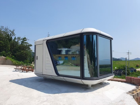 Compact Living Space Capsule Room Portable Dwelling Combines Sleek ecocapsule house