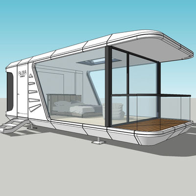 Giá tốt. 28 m2 Mobile Space Capsule Home 1-2 người Capacity Nhà Capsule Prefab trực tuyến