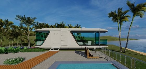 Buon prezzo Prodotto di vendita calda Capsula spaziale ufficio e residenziale Capsula spaziale con balcone Camera di fascia alta Capsula spaziale modulare in linea