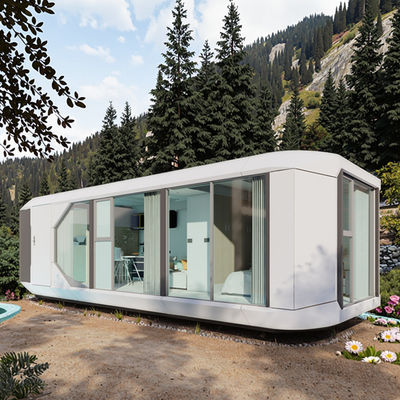 Bon prix Maison capsule mobile préfabriquée en acier / maison de cabine capsule de luxe en ligne