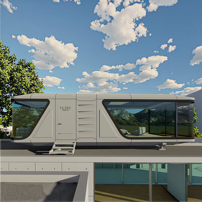 Bon prix Structure modulaire en acier Capsule House Design chinois caractéristique imperméable à l'eau pour la visite de la maison en ligne