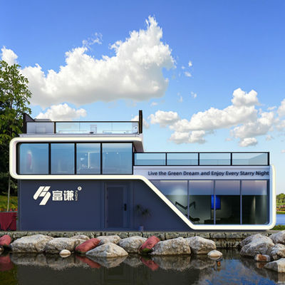 좋은 가격 Prefab 고급 우주 캡슐 하우스 / 컨테이너 캡슐 호텔 11.5m 온라인으로