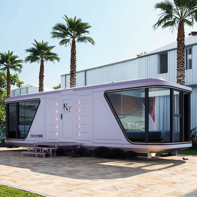 ราคาดี อาศัยอยู่ในอวกาศ Capsule House อลูมิเนียม Shell การรักษาพื้นผิวตามสั่ง สไตล์ที่ทันสมัย ออนไลน์