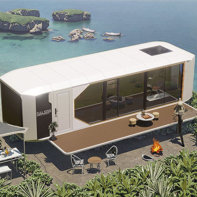 Bon prix Toiture en acier Maison capsule extérieure pour hôtels ou usage personnel Maison de cabine Apple 28m2 en ligne