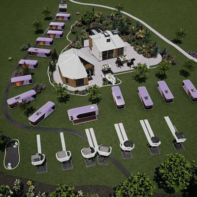 Bon prix Hôtel-capsule de conteneur CE/ISO transformé en maison mobile de vaisseau spatial futuriste en ligne