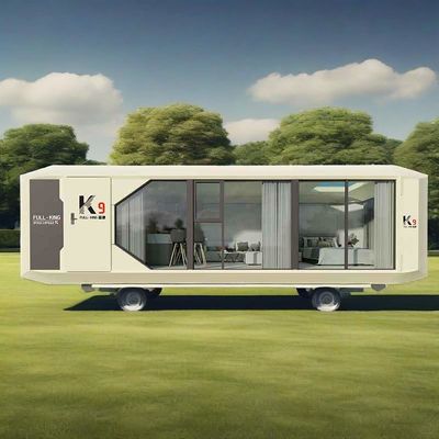 Buon prezzo Villa all' aperto prefabbricata Capsula mobile Casa spaziale commerciale Airship Pod Con cucina e serratura della porta in linea