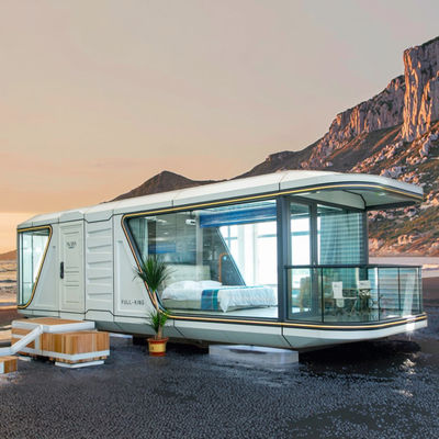 Buen precio Fuqian Comfort inteligente móvil cápsula espacial estructura de acero impermeable para el uso de almacenes tecnología de disfrute en línea