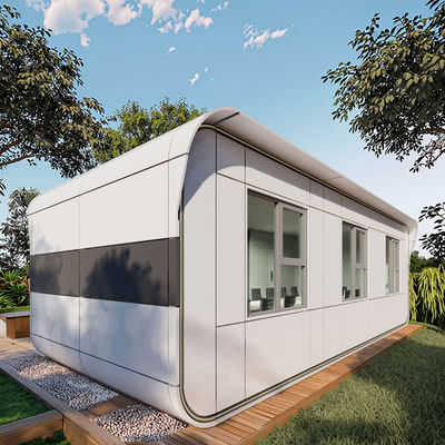 Bom preço Luzes LED Design personalizável Capsula pré-fabricada Escritório para habitação de módulo móvel on-line