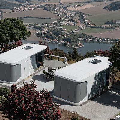 Buen precio Casa cápsula prefabricada Cabina modular para el patio trasero de la playa en línea