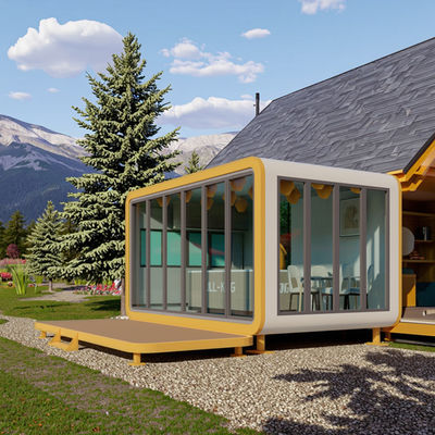 Buon prezzo Apple Cabin contemporanea Fast Office Space Accomodation Steel Frame Sandwich Panel Per la casa in linea