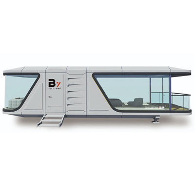 Bom preço Estrutura Principal de Aço Leve Galvanizado Casa Modular Pré-fabricada Cápsula de Camping Container Home com Layout Personalizado on-line
