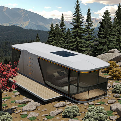 Harga yang bagus Prefabricated Outdoor Villa Mobile Module Capsule Residential Commercial Space Prefabricated Capsule Dengan Dapur Dan Kunci Pintu on line