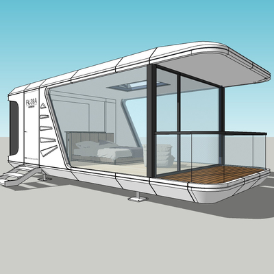 Good price 28 ㎡ Mobile Space Capsule Home 1-2 People Capacity Prefab Capsule House online