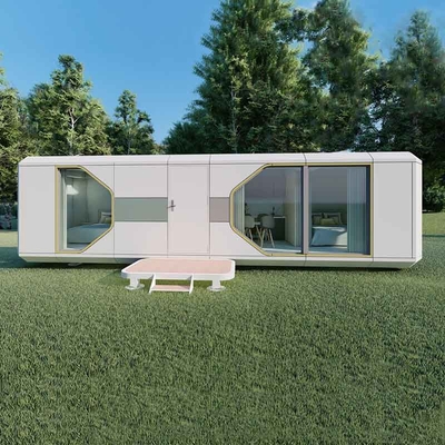 Buen precio Modular Design Prefabricated Container Portable Luxury Modular Prefabricated Space Capsule For House 38 M2 Floor Area en línea