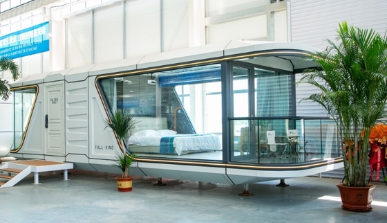 Good price FULL KING B7 Prefabricated Outdoor Villa Mobile Modular Capsule Room Commercial Space Prefabricated Capsule With Balcony And Door Lock online