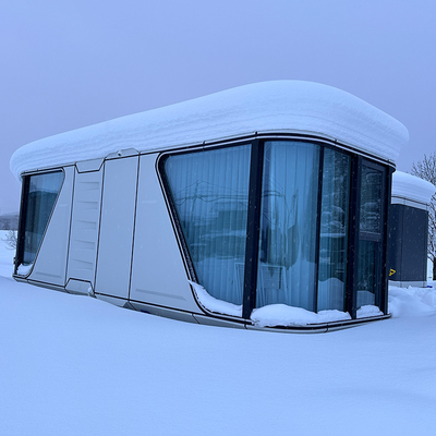 Good price Custiomized Space Capsule House Hotel With Aluminum Plate Wall online