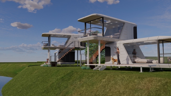 Good price Smart System Container Capsule House With Balcony Luxury Design B&B Mobile Home online