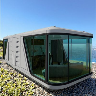 Good price Luxury Mobile Small Outdoor Cabin Office With Smart System Detachable Container Capsule House online