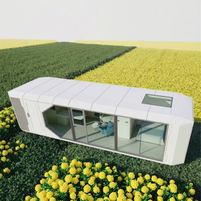 Good price Art Accommodation Solution Capsule House For Sale 39㎡ Aluminum Window 11 Tons online