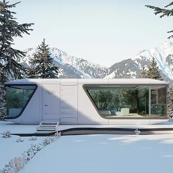 Good price Luxury Mobile Capsule Tiny House Villa Camping Caravan Bedroom Balcony online