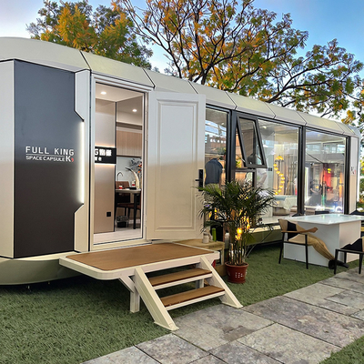 Buon prezzo Resistenza ai raggi UV Capsula spaziale ignifugia Casa personalizzata Configurazioni di finitura in linea