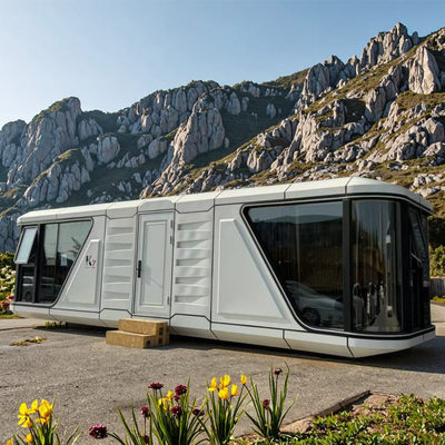 Good price Chinese Design Style LED Lighting Mobile Capsule House Ultimate Mobile Living Experience online