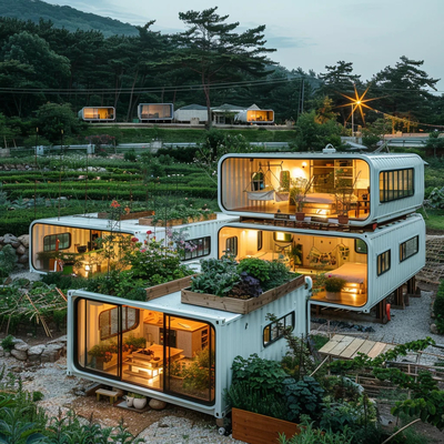 좋은 가격 호텔의 B Bs를 위한 빠르게 설치되고 사용자 정의 가능한 2층 상업적 통합 주택 온라인으로