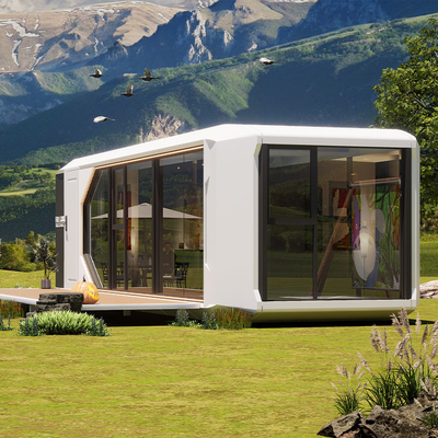 Buen precio Wind Resistance Grade 10 Outdoor Modern Popular Prefab House Expandable Tiny House Mobile Studio Office Pod Apple Cabin en línea