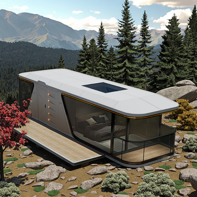 Giá tốt. Prefabricated Outdoor Villa Mobile Module Capsule Residential Commercial Space Prefabricated Capsule With Kitchen And Door Lock trực tuyến