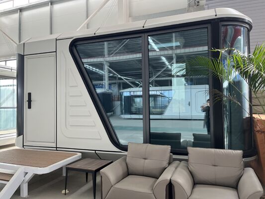 Bom preço Casa Cápsula Espacial Personalizável com Estruturas de Aço Leve Galvanizado e Painel de Controle Inteligente on-line