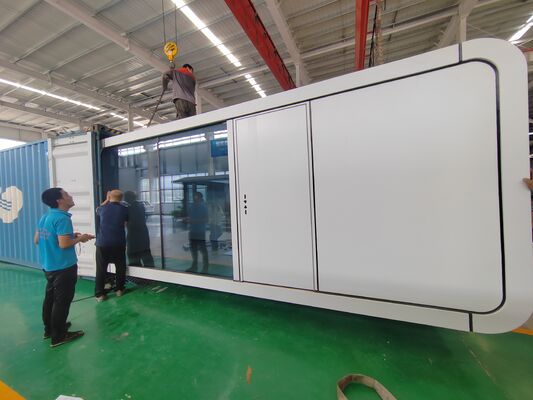 Harga yang bagus RUMAH Prefabrikasi Modular Kabin Apel FULL-KING dengan Rangka Baja Ringan Galvanis, Tata Letak yang Disesuaikan, dan Tekanan Angin 9 on line