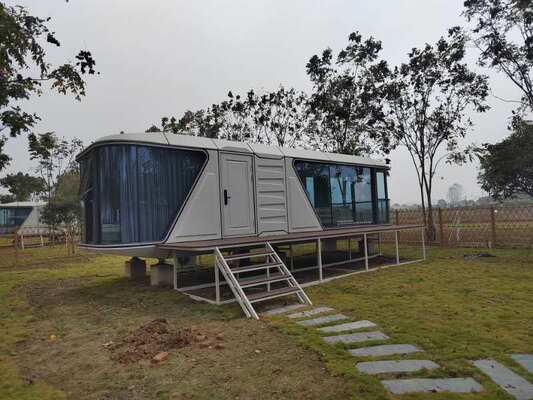 Good price Galvanized Steel Frame Capsule Cabin House Easy Installation Smart Capsule House online