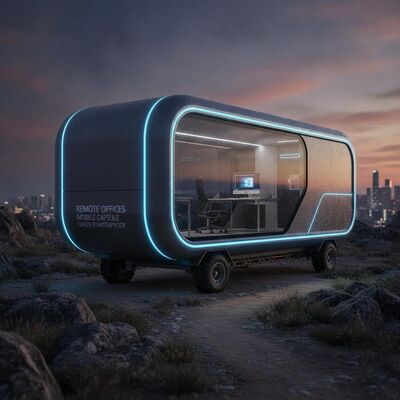 Goede prijs Mobiele capsule huis met LED-lichten Waterdicht Klasse 9 en Fluorkoolstof luchtvaart aluminium legering voor flexibele werkomgevingen online