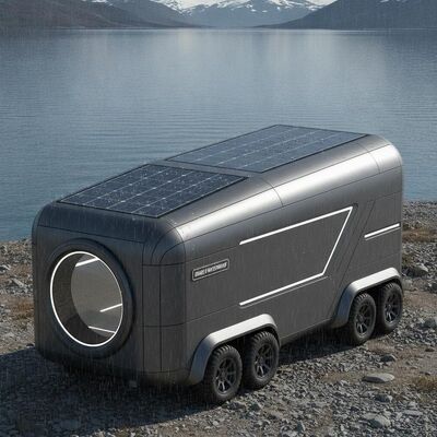 Goede prijs Grade 9 waterdicht mobiele capsule huis met Fluorocarbon luchtvaart aluminium legering en zonnepaneel integratie online