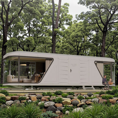 8.5m Camping Capsule Portable Prefab Home Modular Prefabricated Space ...